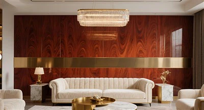 Folha texturizada de madeira UV